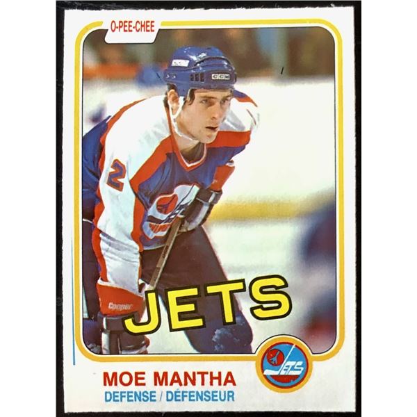 1981-82 O-PEE-CHEE MOE MANTHA ROOKIE CARD