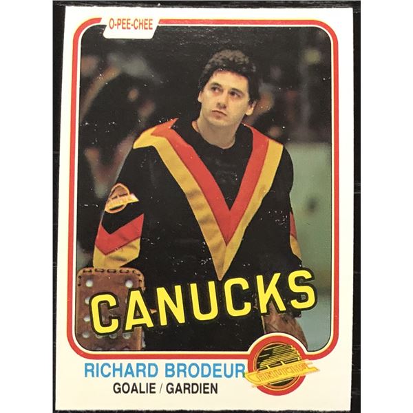 1981-82 O-PEE-CHEE RICHARD BRODEUR