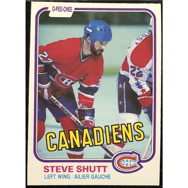 1981-82 O-PEE-CHEE STEVE SHUTT (HOF)