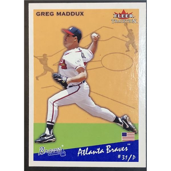 2002 FLEER TRADITION GREG MADDUX (HOF)