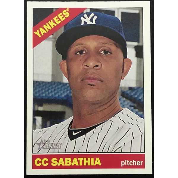2015 TOPPS HERITAGE CC SABATHIA (HOF)