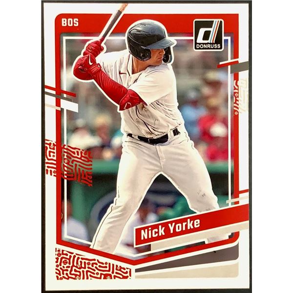 2023 DONRUSS NICK YORKE ROOKIE CARD