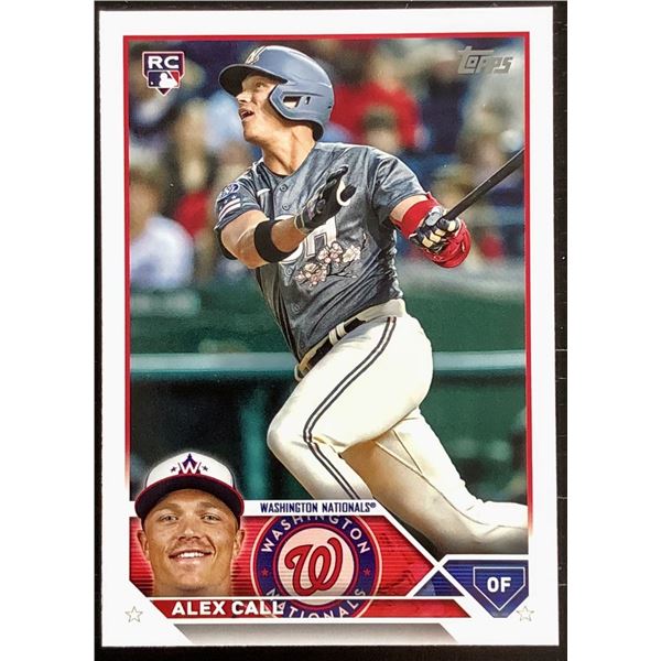 2023 TOPPS ALEX CALL ROOKIE CARD