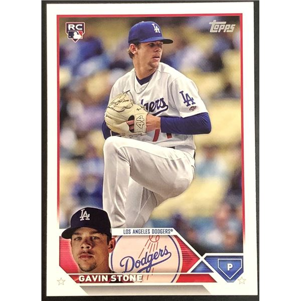 2023 TOPPS GAVIN STONE ROOKIE CARD