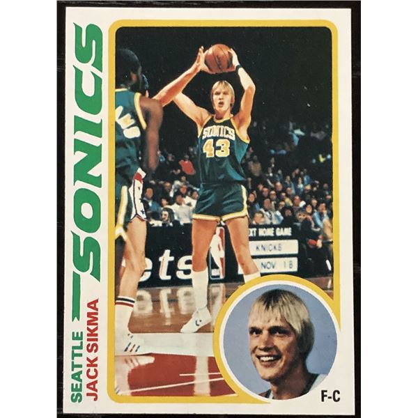 1978-79 TOPPS NBA JACK SIKMA (HOF) ROOKIE CARD