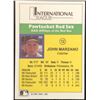 Image 2 : 1990 CMC INTERNATIONAL LEAGUE - JOHN MARZANO ROOKIE CARD