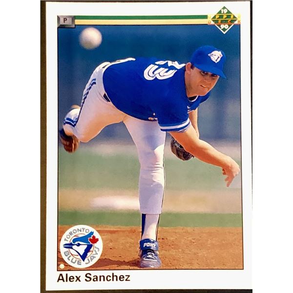 1990 UPPER DECK ALEX SANCHEZ ROOKIE CARD