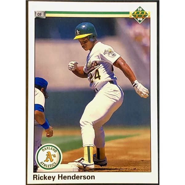 1990 UPPER DECK RICKEY HENDERSON (HOF)