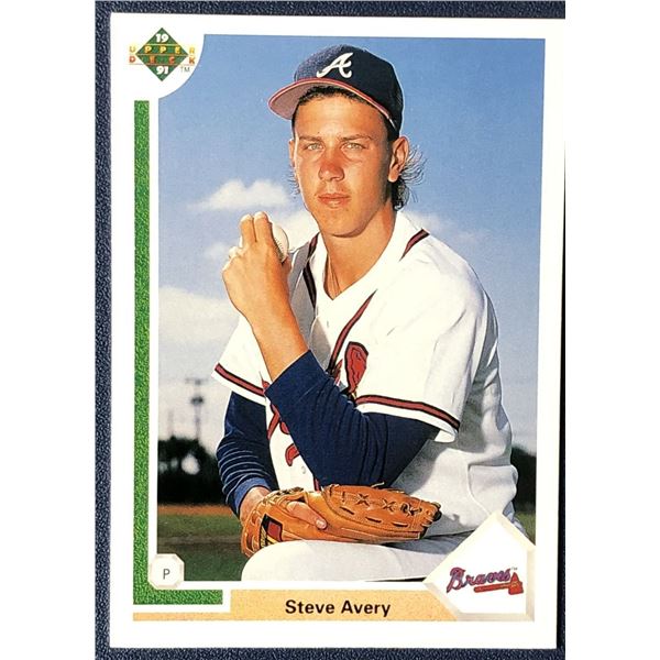 1991 UPPER DECK STEVE AVERY ROOKIE CARD