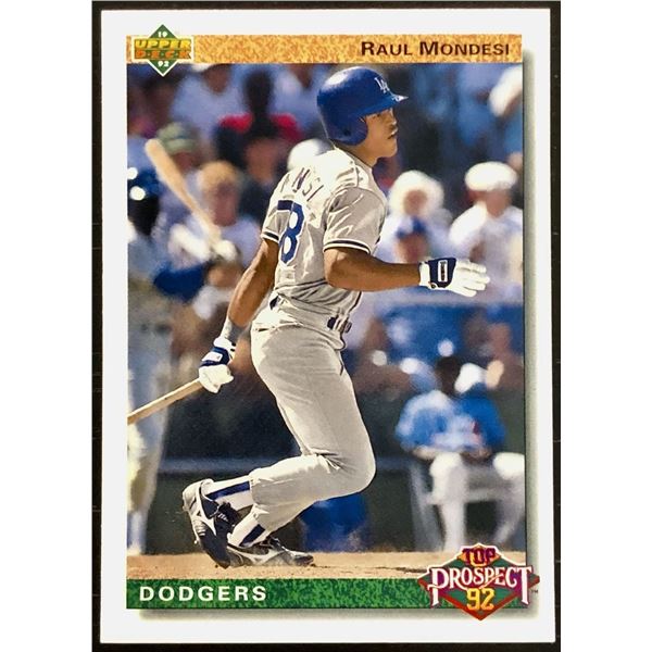 1992 UPPER DECK RAUL MONDESI ROOKIE CARD