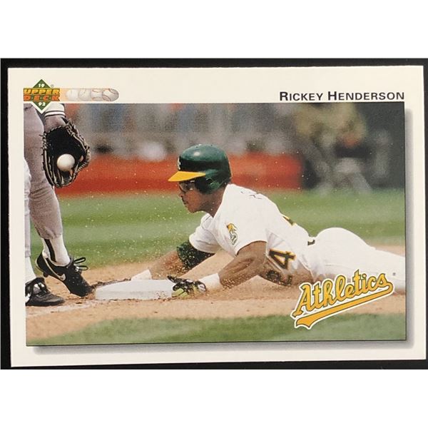 1992 UPPER DECK RICKEY HENDERSON (HOF)