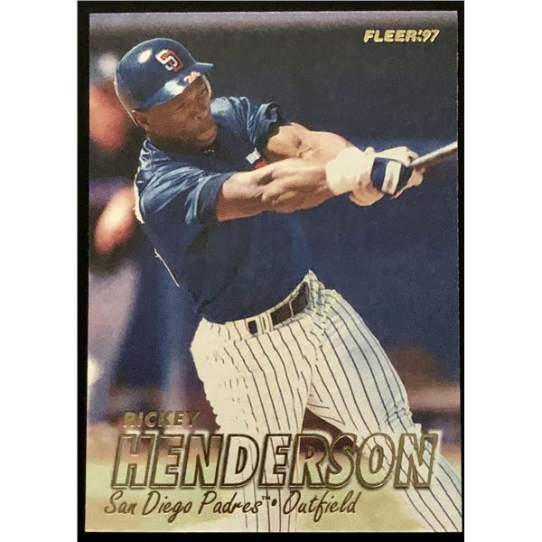 1997 FLEER RICKEY HENDERSON (HOF)
