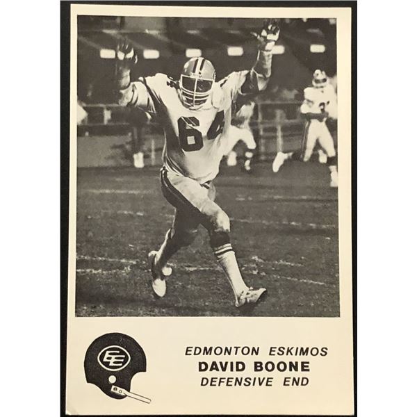 1981 JOGO CFL DAVID BOONE