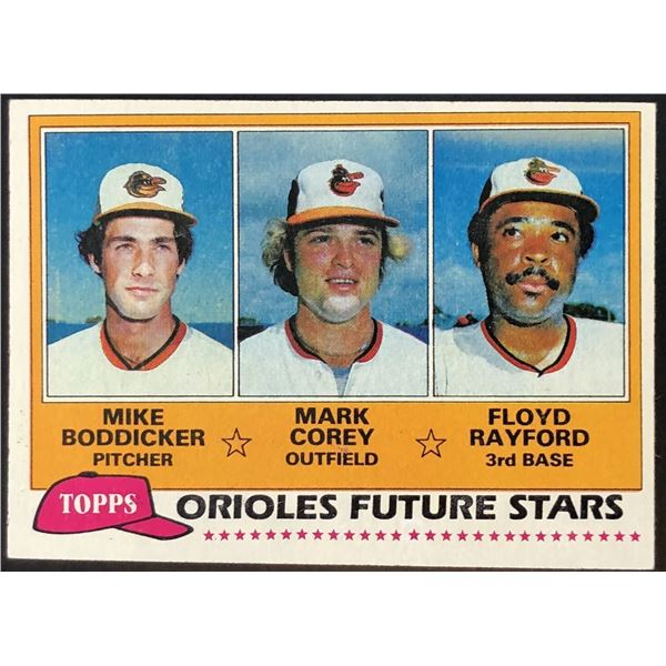 1981 TOPPS MIKE BODDICKER ROOKIE CARD