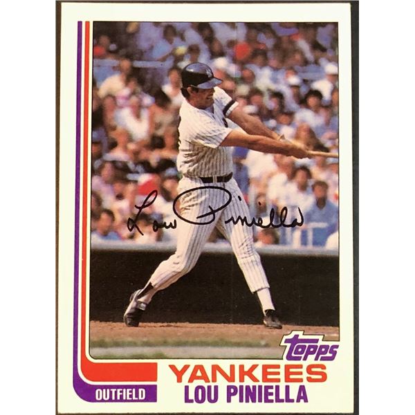 1982 TOPPS LOU PINIELLA