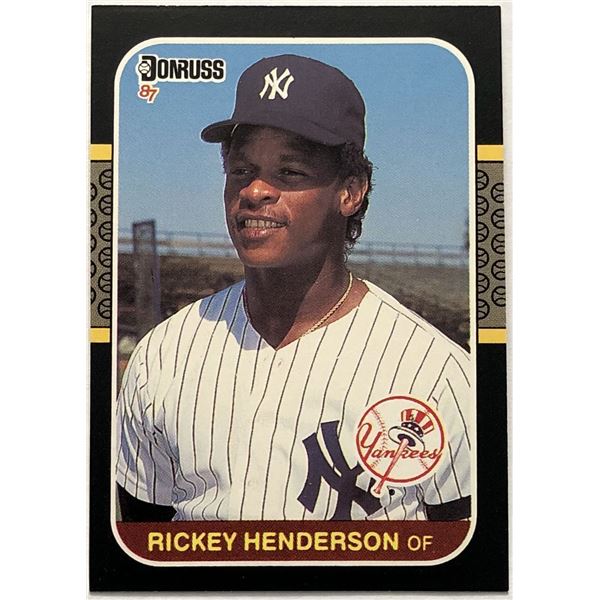 1987 DONRUSS RICKEY HENDERSON (HOF)