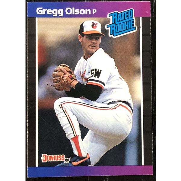 1989 DONRUSS GREGG OLSON ROOKIE CARD