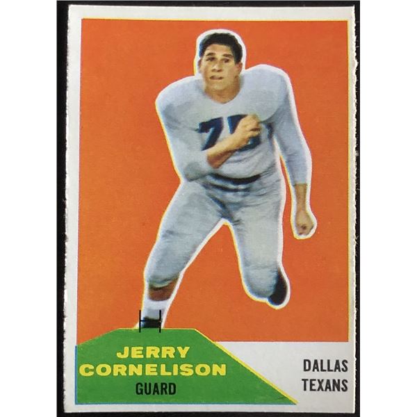1960 FLEER NFL JERRY CORNELISON ROOKIE CARD