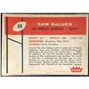 Image 2 : 1960 FLEER NFL SAM DeLUCA ROOKIE CARD