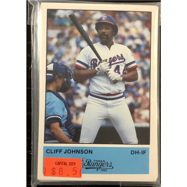 1985 SGA TEXAS RANGERS TEAM SET
