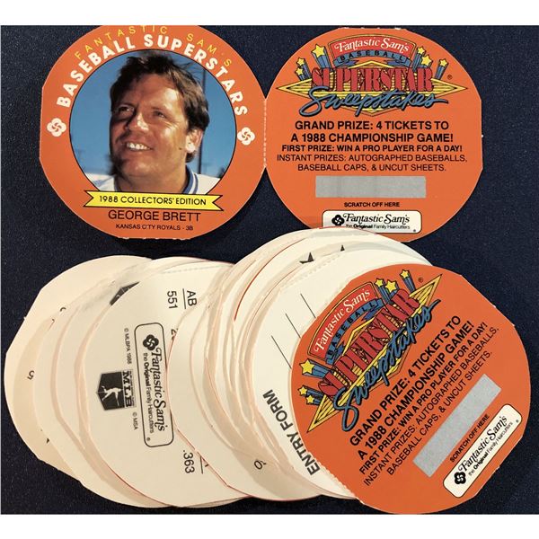 1988 FANTASTIC SAM'S BASEBALL SUPERSTARS SET