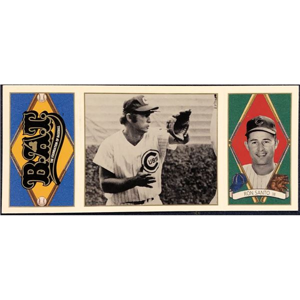 1993 Upper Deck BAT The Foundation Of Baseball Triple Folder - RON SANTO (HOF)