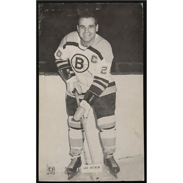 1960's LEO BOIVIN (HOF) J.D. McCARTHY POSTCARD