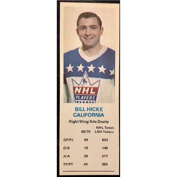 1970-71 DAD'S COOKIES BILL HICKE