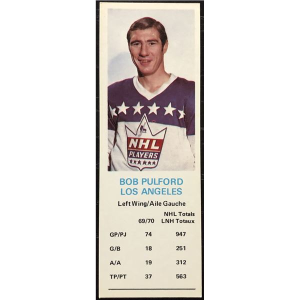 1970-71 DAD'S COOKIES BOB PULFORD (HOF)