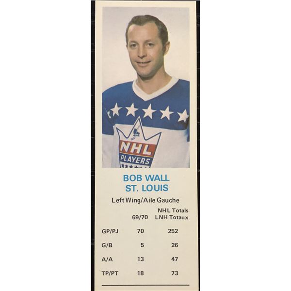 1970-71 DAD'S COOKIES BOB WALL