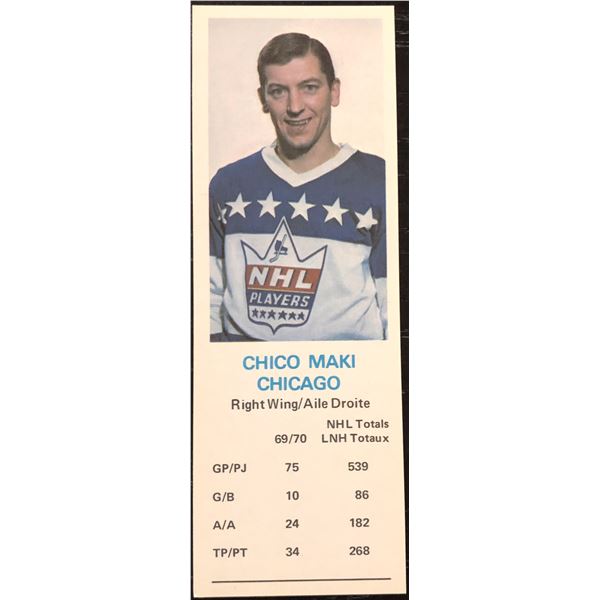 1970-71 DAD'S COOKIES CHICO MAKI