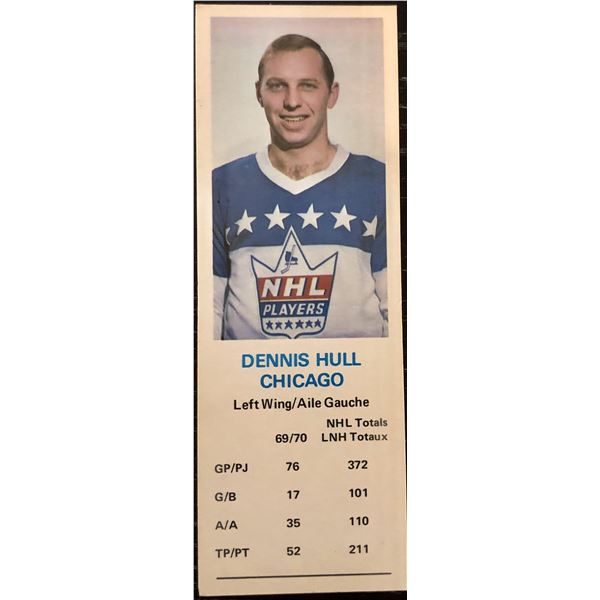 1970-71 DAD'S COOKIES DENNIS HULL