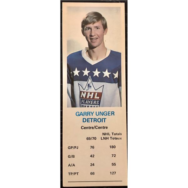 1970-71 DAD'S COOKIES GARRY UNGER