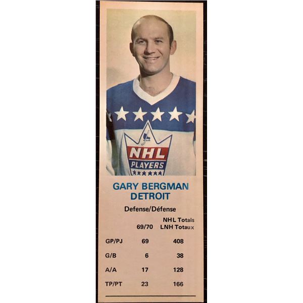 1970-71 DAD'S COOKIES GARY BERGMAN