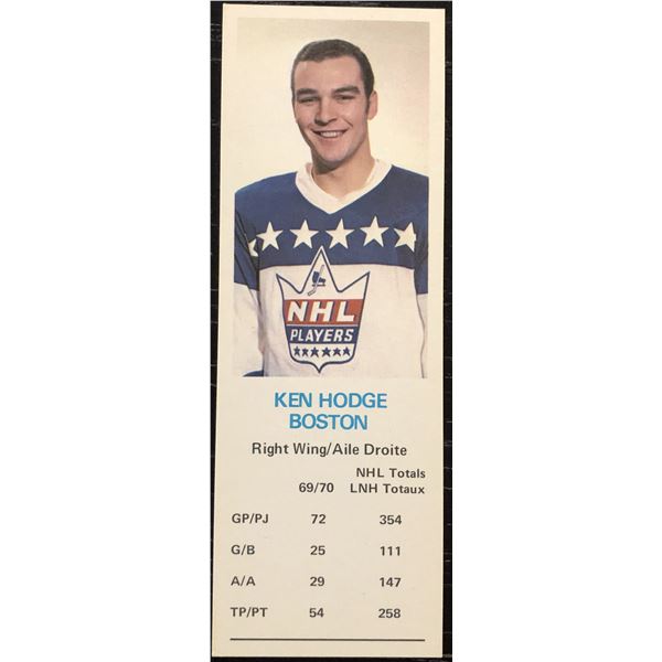 1970-71 DAD'S COOKIES KEN HODGE