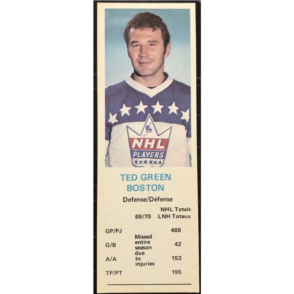 1970-71 DAD'S COOKIES TED GREEN