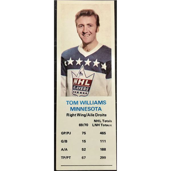 1970-71 DAD'S COOKIES TOM WILLIAMS