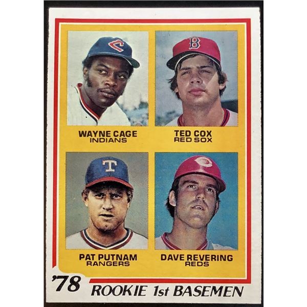1978 TOPPS DAVE REVERING ROOKIE CARD