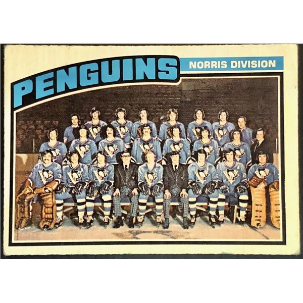 1976-77 NHL O-PEE-CHEE PITTSBURGH PENGUINS