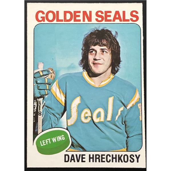 1975-76 O-PEE-CHEE DAVE HRECHKOSY ROOKIE CARD