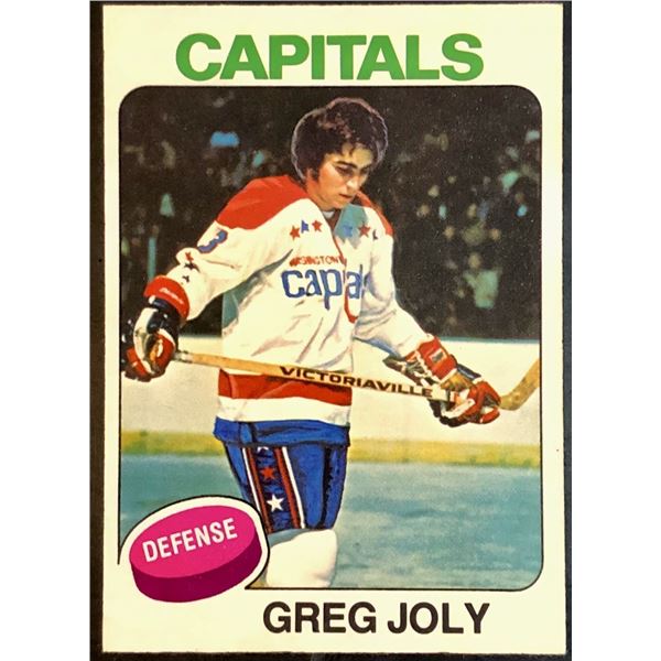 1975-76 NHL O-PEE-CHEE GREG JOLY ROOKIE CARD