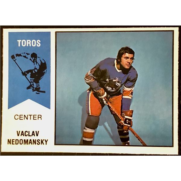 1974-75 O-PEE-CHEE WHA VACLAV NEDOMANSKY (HOF) ROOKIE CARD