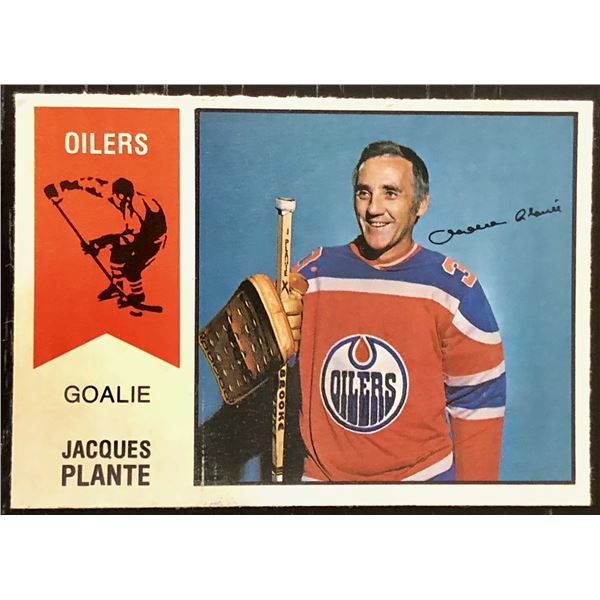 1974-75 O-PEE-CHEE WHA JACQUES PLANTE (HOF)