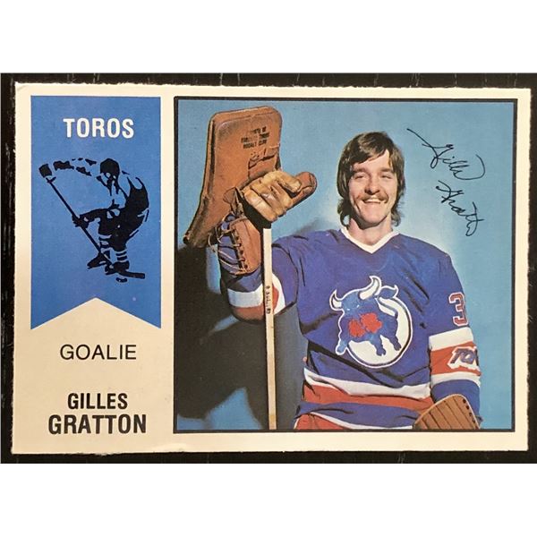 1974-75 O-PEE-CHEE WHA GILLES GRATTON