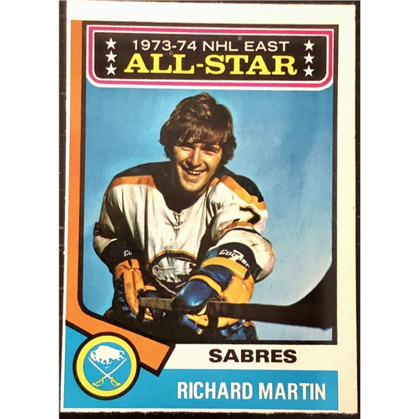 1974-75 O-PEE-CHEE RICK MARTIN (HOF)