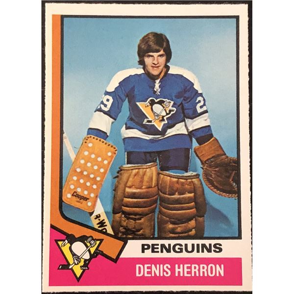 1974-75 O-PEE-CHEE DENIS HERRON ROOKIE CARD
