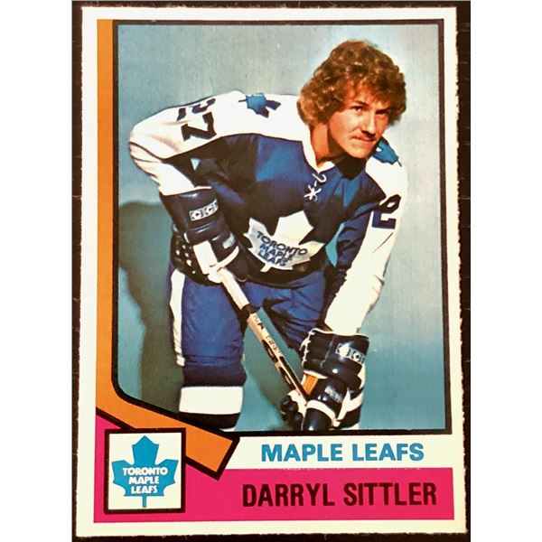 1974-75 O-PEE-CHEE DARRYL SITTLER (HOF)