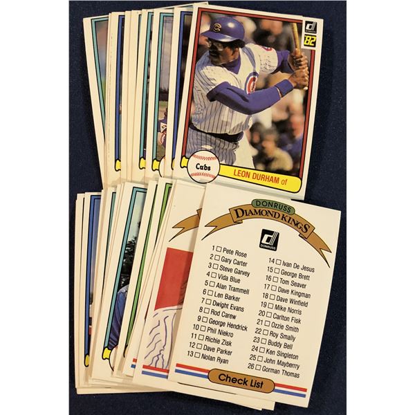1982 DONRUSS BASEBALL COLLECTION - 25 CARDS