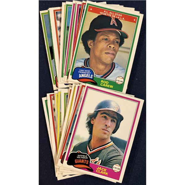 1981 O-PEE-CHEE BASEBALL COLLECTION - 25 CARDS