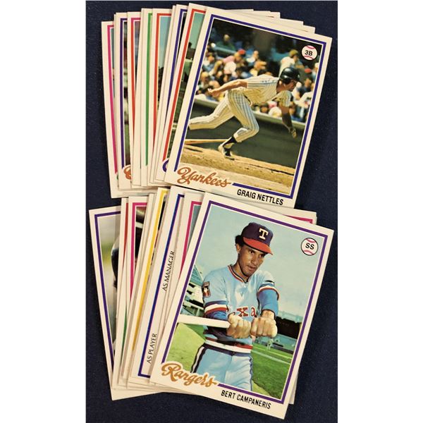 1978 TOPPS BASEBALL COLLECTION - 25 CARDS